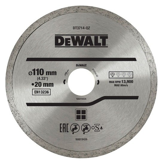 110mm X 20mm Continuous Tile/Ceramics Diamond Wheel