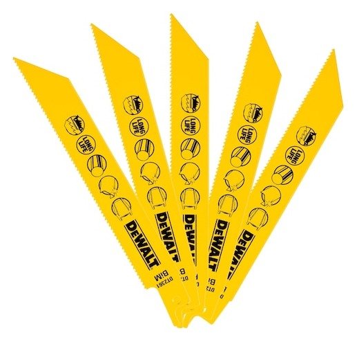 152mm 14 TPI (Metal) Bi-Metal Reciprocating Blades (5 Pk)