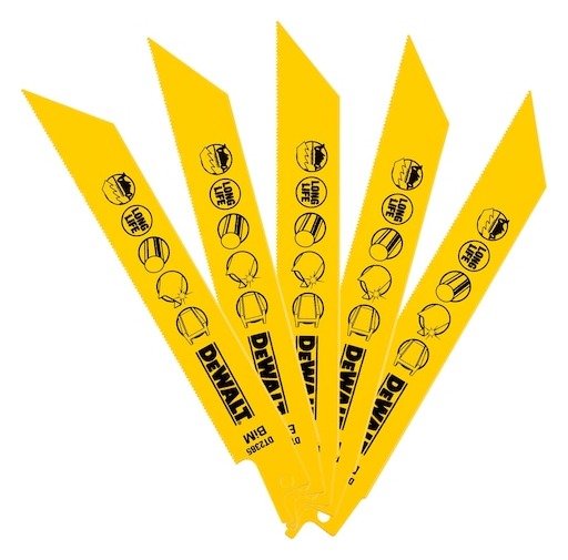 152mm 24 TPI (Metal) Bi-Metal Reciprocating Blade (5 Pk)