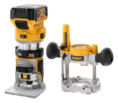 18V XR Brushless 1/4" Compact Router - 2 X 5 Ah