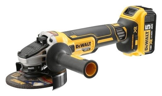 18V XR Brushless 125mm Angle Grinder - 2 x 5Ah