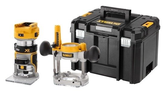 18V XR Brushless 8mm / 1/4" Compact Router - Tool Only