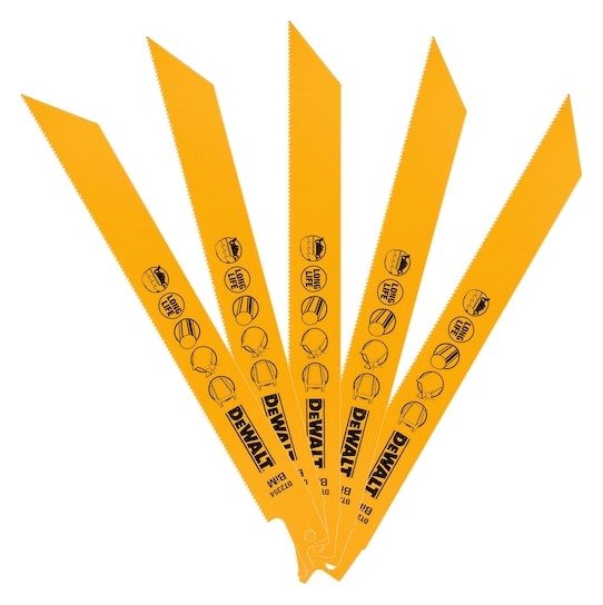 203mm 18 TPI (Metal) Bi-Metal Reciprocating Blade (5 Pk)