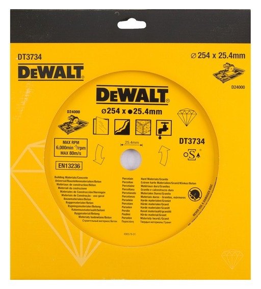 250mm X 25.4mm Continuous Tile/Ceramics Diamond Wheel