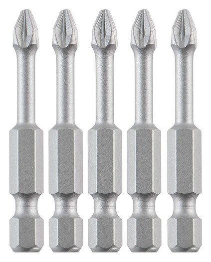 50mm PZ1 Screwdriver Bit (5 Pk)