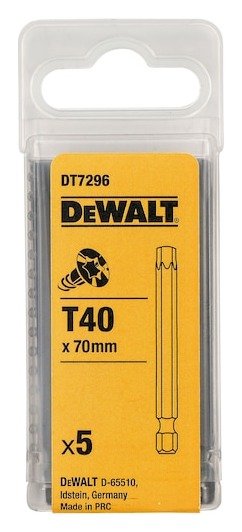 70mm T40 Screwdriver Bit (5 pc.)