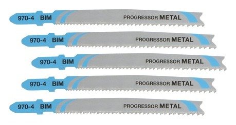 74mm T-Shank HSS Jigsaw Blade Progressor Metal (T123X) (5 Pk)
