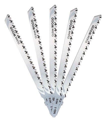 87mm T-Shank HCS Jigsaw Blade Wood (T301CD) (5 Pk)