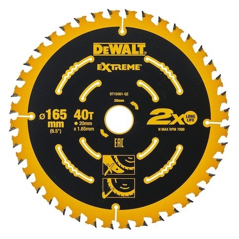 EXTREME 165mm 40T 2nd Fix Circular Saw Blade