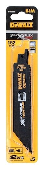 EXTREME RUNTIME 152mm 14/18 TPI (Metal) Reciprocating Blade (5 Pk)