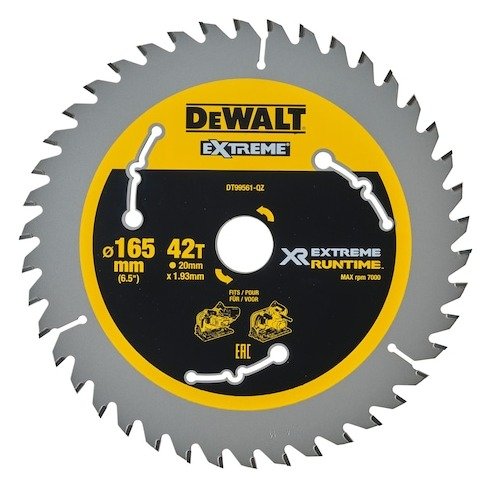 EXTREME RUNTIME 165mm x 20mm 42T Circular Saw Blade