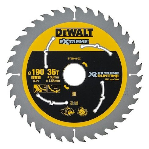 EXTREME RUNTIME 190mm x 30mm 36T Circular Saw Blade