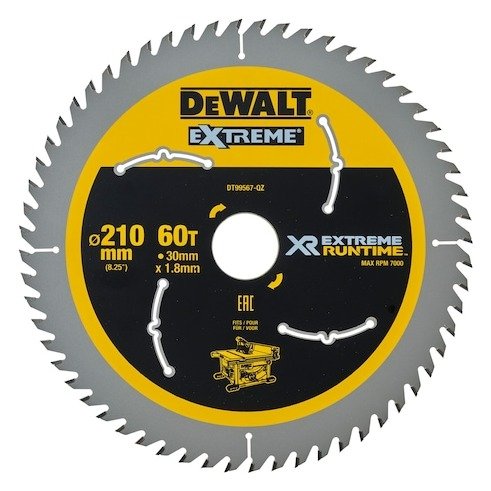EXTREME RUNTIME 210mm x 30mm 60T Circular Saw Blade