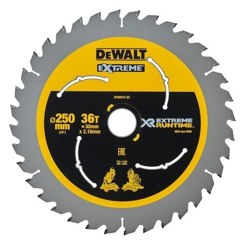 EXTREME RUNTIME 250mm x 30mm 36T Circular Saw Blade