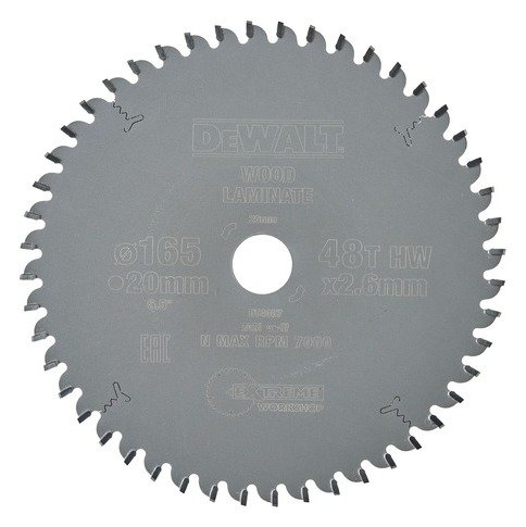 EXTREME WORKSHOP 165mm 48T Circular Saw Blade, Arbor Diameter-20 mm