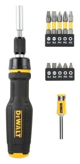 Full Fit Telescoping Multi-Bit Ratcheting Screwdriver