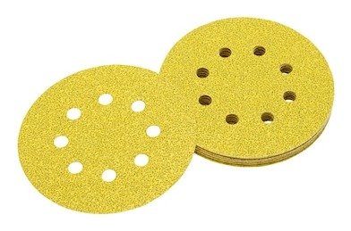 ROS 125mm 240G 8-Hole Multi Purpose Sandpaper Discs (10 Pk)