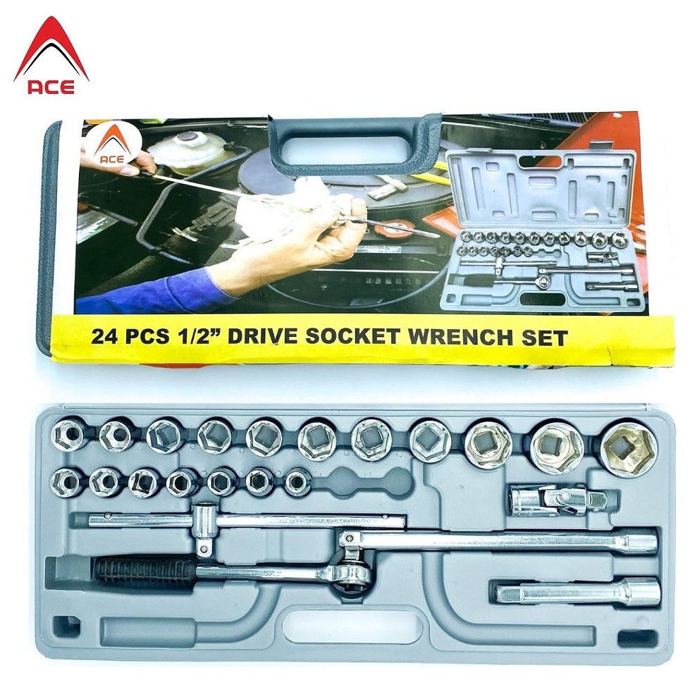 Socket Set 1/2in Drive 24pcs