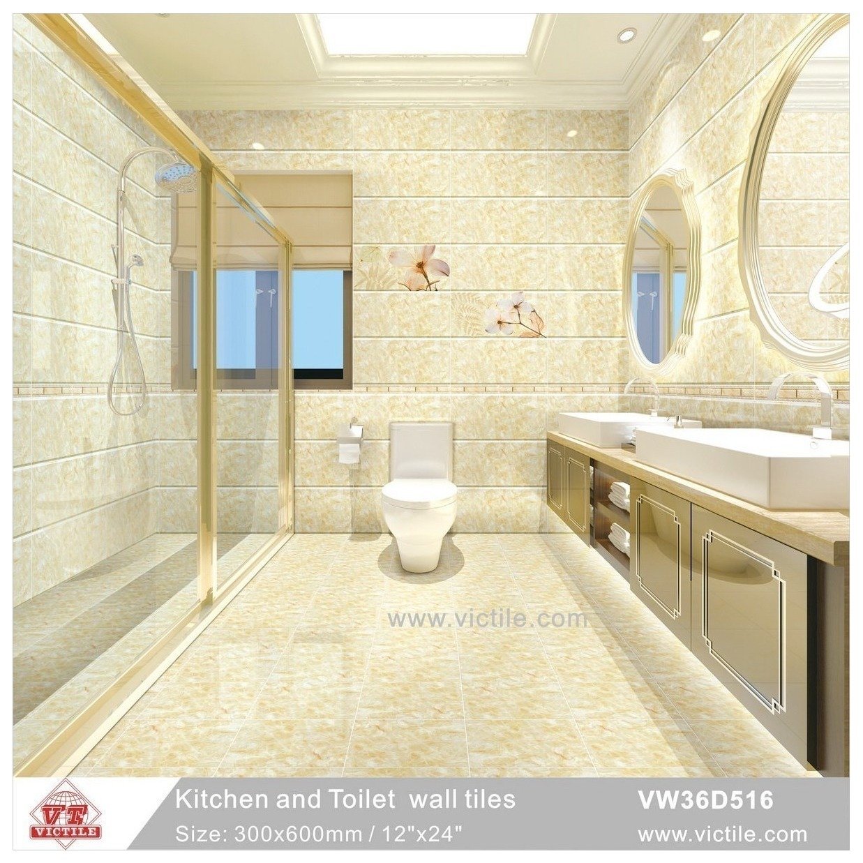Wall Tile Bathroom 300x600mm